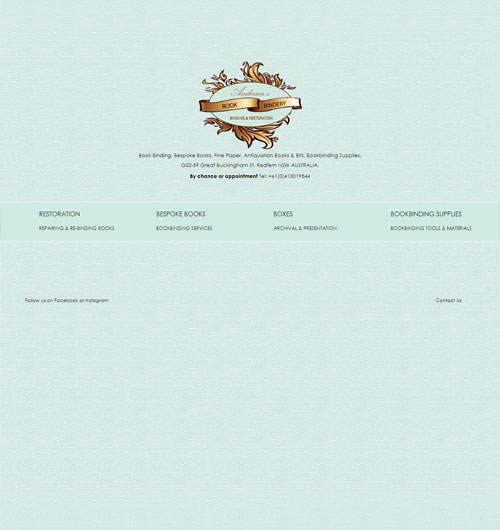 Andersen’s Binding & Restoration